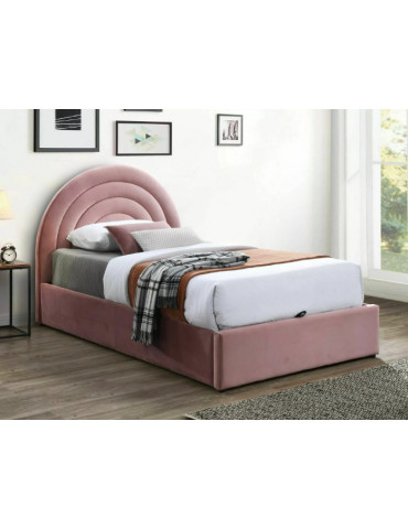 Posteľ POLLY VELVET 120 ROSE