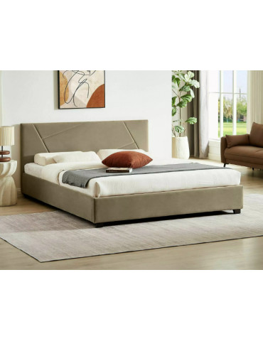 Posteľ COLUMBIA VELVET 160 BEIGE